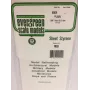 Evergreen polistireno plokštė 300 mm x 150 mm x 0,13 mm, balta, 3 vnt. paketas (9009)