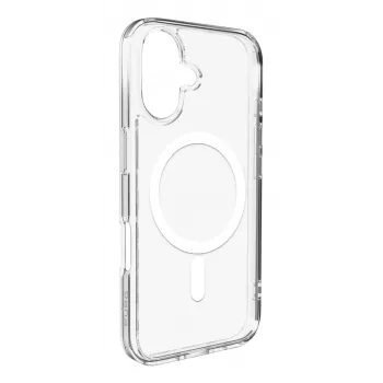 PURO Cover apsauginis dėklas, skirtas Apple iPhone 17, permatomas baltas, suderinamas su MagSafe