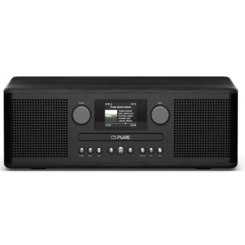 Pure Classic C-D6i internetinis radijas su DAB+ ir FM, juodas / juodas uosis 254587
