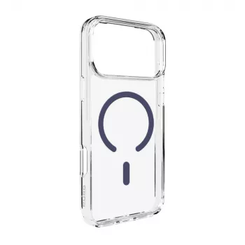 PURO Icon MagSafe permatomas dėklas Apple iPhone 17 Pro - permatoma mėlyna