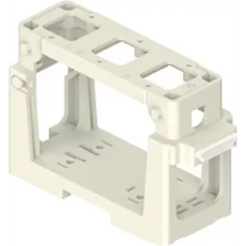 ILME COB03/3BC modulių laikiklis 3x 21,21 mm įdėklams, termoplastikas, juodas