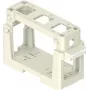 ILME COB03/3BC modulių laikiklis 3x 21,21 mm įdėklams, termoplastikas, juodas