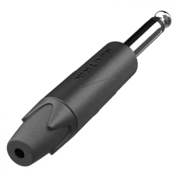Neutrik NP2XX-NI-0 1/4 inch 2 polių telefono kištukas, nikeliuoti kontaktai, litavimo prijungimas