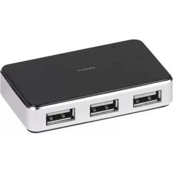 Vivanco USB 2.0 4 prievadų šakotuvas su 3 m kabeliu (VVITHUB2V4PORTS)