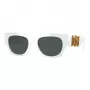 Versace VE4479U31487 moteriški katės akies formos akiniai nuo saulės, juodas rėmelis, pilkas stiklas, 52 mm