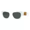 Versace VE4479U31487 moteriški katės akies formos akiniai nuo saulės, juodas rėmelis, pilkas stiklas, 52 mm