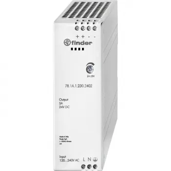 Finder 78.1A.1.230.2402 DIN bėgio maitinimo šaltinis 24 VDC 5 A 120 W