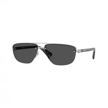 BURBERRY Vyriški BE3164 Pilot akiniai nuo saulės, gunmetal rėmelis, tamsiai pilki stiklai, 62mm BE3164-100587
