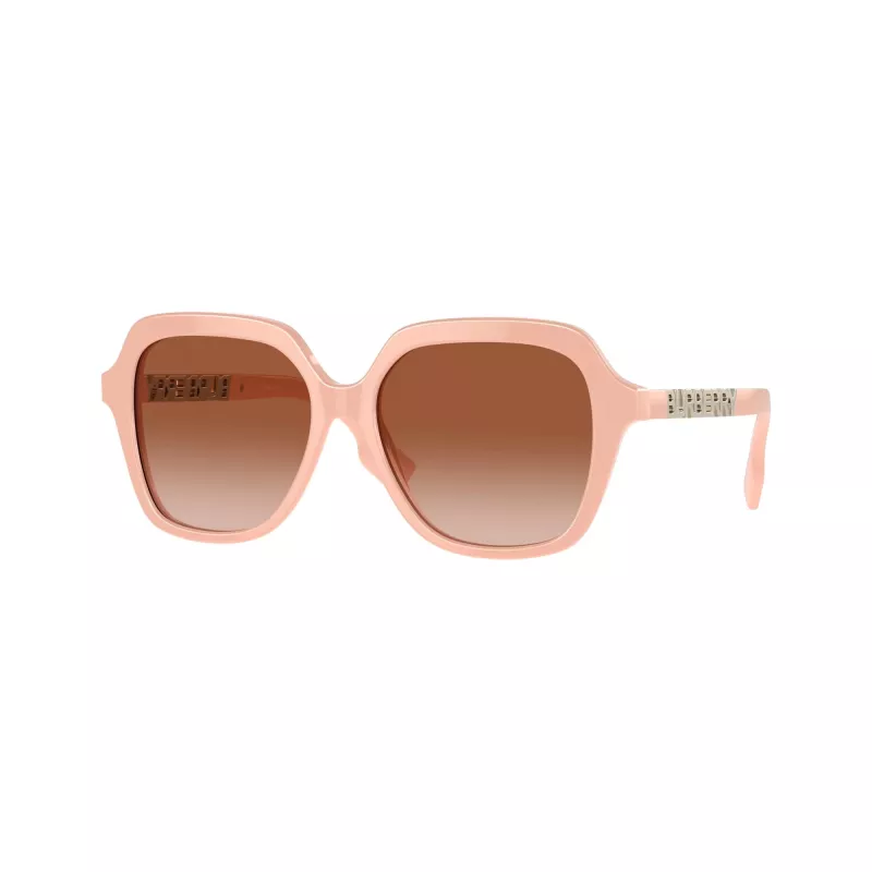 Burberry BE4389-406113 moteriški akiniai nuo saulės, tamsiai havajinio rašto rėmelis, rudi gradientiniai lęšiai, 55/16/140 mm