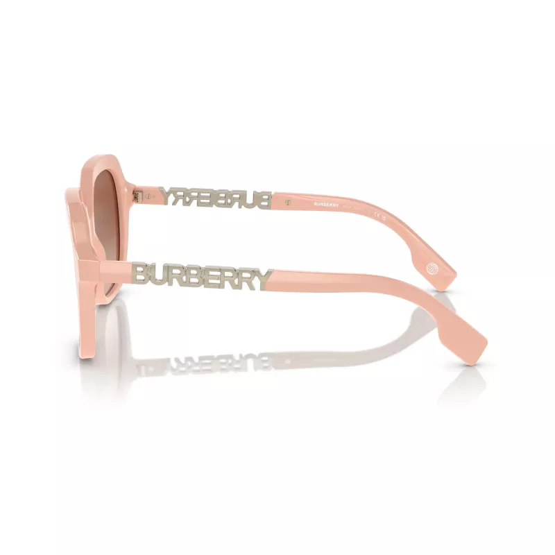 Burberry BE4389-406113 moteriški akiniai nuo saulės, tamsiai havajinio rašto rėmelis, rudi gradientiniai lęšiai, 55/16/140 mm