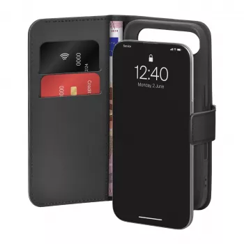 PURO Flip Case dėklas Apple iPhone 17 Air PUIPC1766BOOKC8BLK juodas