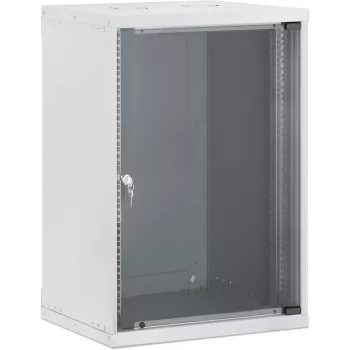 Intellinet 19 inch sieninis tinklo spintelė, Basic Line, 15U, 400 mm gylio, pilka RAL 9005 (716727)