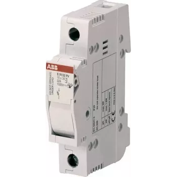 ABB STOTZ-KONTAKT E91/32PV saugiklių skyriklis, 2 polių, 32 A, 1000 V DC, gPV cilindrinis 10x38 mm, DIN bėgiui 2CSM204713R1801