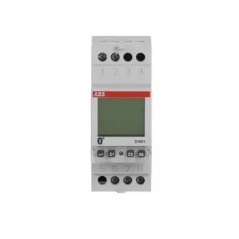 ABB DWA1 Bluetooth skaitmeninis astronominis laiko jungiklis, 1 kanalas, DIN bėgelis, 230 V AC, 16 A 2CSM222511R1000