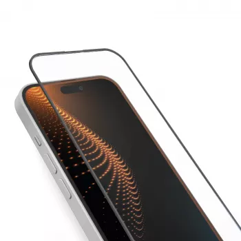 SBS Mobile grūdinto stiklo ekrano apsauga Apple iPhone 16 / iPhone 15 / iPhone 15 Pro - 9H kietumas, atsparus įbrėžimams, oleofobinė, be burbuliukų, 1 vnt. TED3OSCRGLIP1661