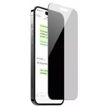 SBS Mobile Privacy grūdintas stiklas, apsauginis ekrano dangtelis iPhone 15 ir iPhone 16 su šoniniu privatumo filtru PUSDGPRIPHONE1661