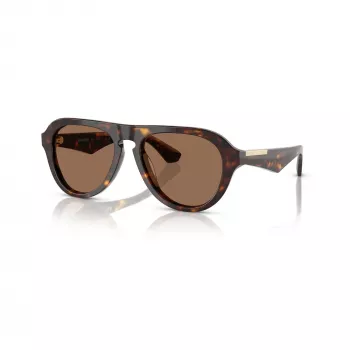 Burberry BE4437U300273 vyriški kvadratiniai akiniai nuo saulės, Havana/Dark Brown, 55-18-145