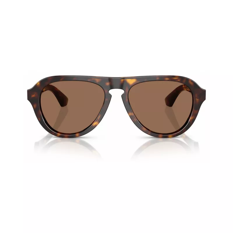 Burberry BE4437U300273 vyriški kvadratiniai akiniai nuo saulės, Havana/Dark Brown, 55-18-145