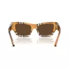 Burberry BE4441U414673 moteriški kvadratiniai akiniai nuo saulės Havana su rudais gradientiniais lęšiais 52/19/140 mm