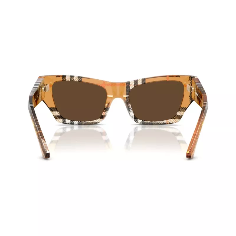 Burberry BE4441U414673 moteriški kvadratiniai akiniai nuo saulės Havana su rudais gradientiniais lęšiais 52/19/140 mm