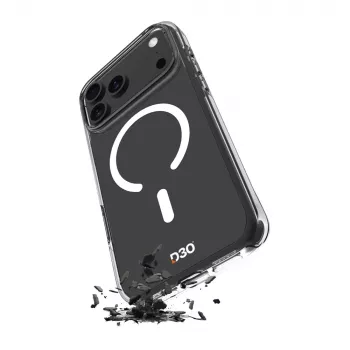 PURO Impact Clear D3O Bio dėklas, skirtas Apple iPhone 17 Pro, suderinamas su MagSafe, skaidrus (PUIPC17P63IMPCLD3OTR)