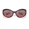 Versace VE4485-54877E moteriški katės akies formos akiniai nuo saulės, Havana rėmeliai, tamsiai rudi gradientiniai lęšiai, 59 mm