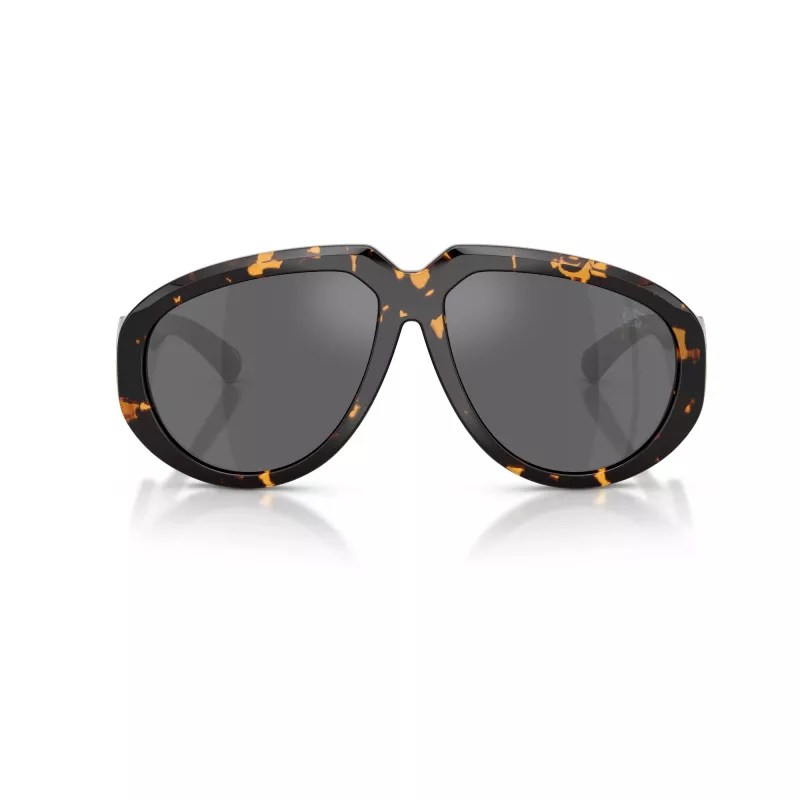 Burberry BE4479U moteriški katės akies formos akiniai nuo saulės, šviesaus havajinio ąžuolo spalvos rėmeliai, pilki gradientiniai lęšiai, 58 mm BE4479U41066G