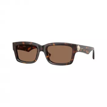 Burberry BE4443-300273 moteriški katės akies formos akiniai nuo saulės, Havana rėmelis, rudi gradientiniai lęšiai, 55mm
