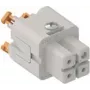 ILME CKSHF03 moteriškas įdėklas 3P+PE sidabrinis SQUICH 10A 400V