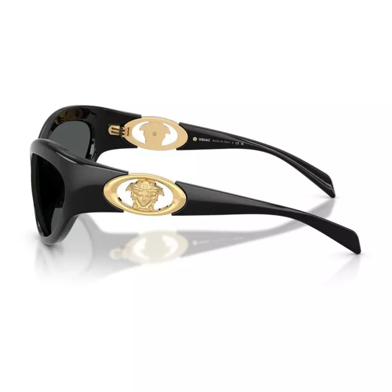 Versace VE4485-GB1-87 moteriški akiniai nuo saulės juodi/pilki 59mm