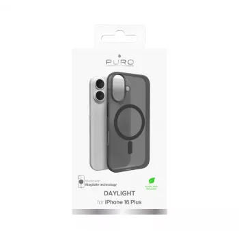 SBS Mobile dangtelis Apple iPhone 16, juodas, suderinamas su MagSafe PUIPC1661DAYLBLK