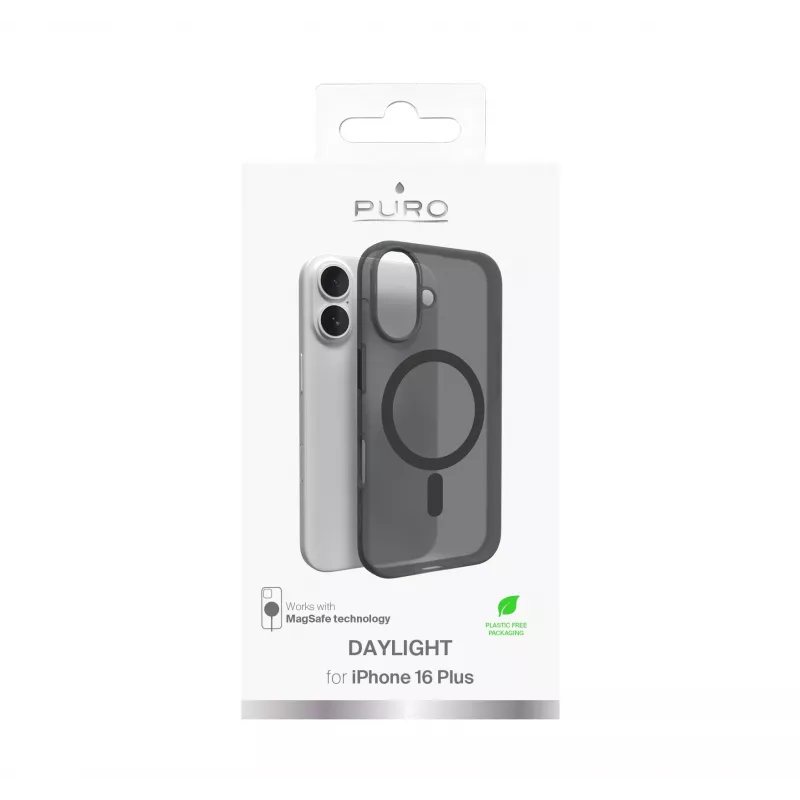 SBS Mobile dangtelis Apple iPhone 16, juodas, suderinamas su MagSafe PUIPC1661DAYLBLK
