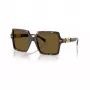 Versace VE4441-108-73 moteriški akiniai nuo saulės - Havana rėmelis, rudi lęšiai, 55mm