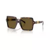 Versace VE4441-108-73 moteriški akiniai nuo saulės - Havana rėmelis, rudi lęšiai, 55mm