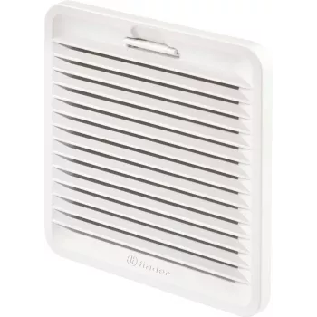 Finder 7F.02.0.000.2000.0 išmetimo filtras, 155 x 155 x 22,6 mm, G3, IP54, šviesiai pilkas