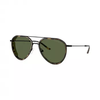 Emporio Armani vyriški stačiakampiai akiniai nuo saulės EA2163-300171 juodi/pilki 56mm