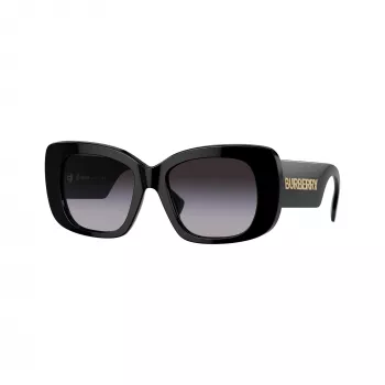 Burberry BE4410-30018G moteriški akiniai nuo saulės - juodas rėmelis, pilki gradientiniai lęšiai, 52mm