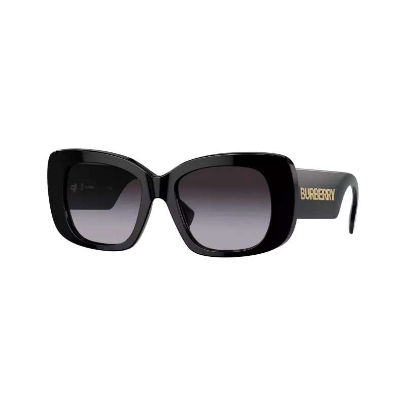 Burberry BE4410-30018G moteriški akiniai nuo saulės - juodas rėmelis, pilki gradientiniai lęšiai, 52mm