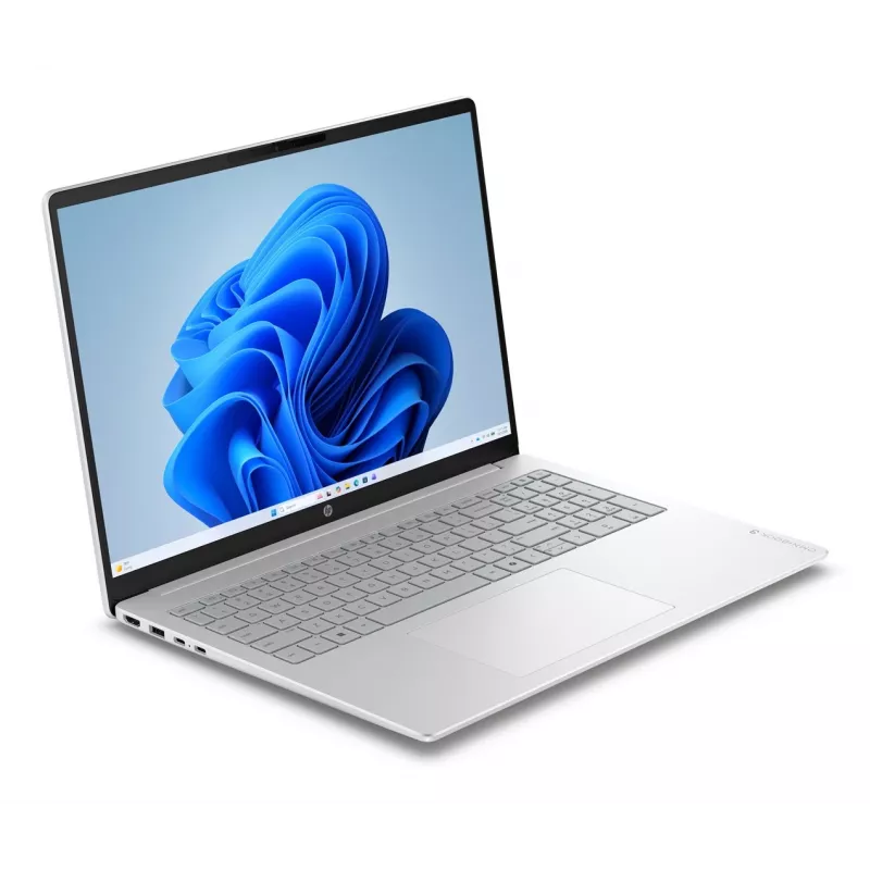 HP OmniBook 3 16-bv0003nwx 16 colių nešiojamas kompiuteris su Ryzen AI 5 430, 16GB DDR5, 512GB SSD, Radeon 840M, Windows 11, Glacier Silver