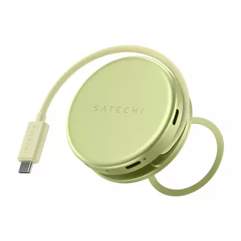 Satechi OntheGo 5-in-1 daugiafunkcis adapteris - USB-C šakotuvas su 4K HDMI, USB-C 5Gbps, USB-A 5Gbps, SD kortelių skaitytuvu, 60W PD praėjimu (Citrus)