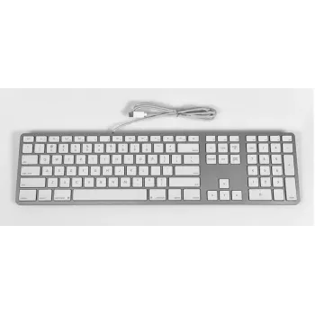 Matias USB-C laidinė klaviatūra Mac kompiuteriui - sidabrinė - U.S. versija (FK316CS)