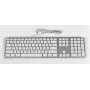 Matias USB-C laidinė klaviatūra Mac kompiuteriui - sidabrinė - U.S. versija (FK316CS)