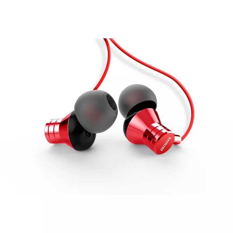 Ausinės AIWA ESTM-50USB-C/RD su mikrofonu, USB-C, raudonos