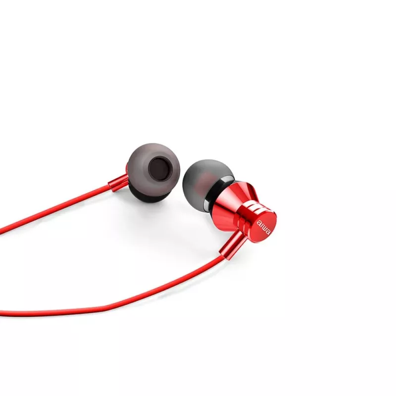 Ausinės AIWA ESTM-50USB-C/RD su mikrofonu, USB-C, raudonos