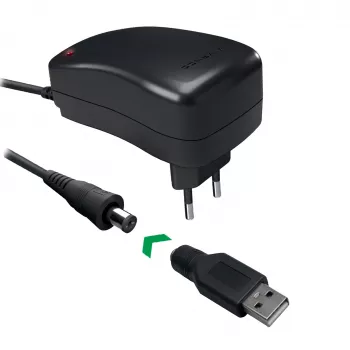 Vivanco Universalus AC/DC maitinimo adapteris 27W su 7 DC kištukais ir USB portu VVITADAPT27WUN