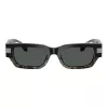 Versace moteriški akiniai nuo saulės VE4465-545687, juodas rėmelis, tamsiai pilki stiklai, 54 mm