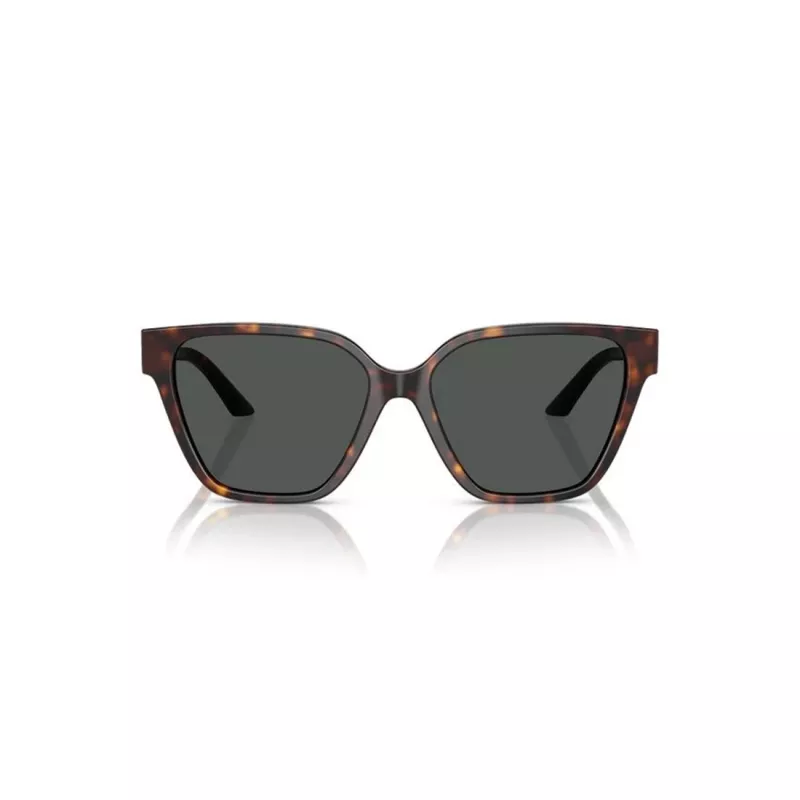 Versace VE4471B10887 moteriški akiniai nuo saulės - Havana rėmeliai, tamsiai pilki stiklai, 56mm