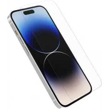 OtterBox Trusted Glass ekrano apsauga Apple iPhone 14 Pro Max - grūdintas stiklas, skaidrus, 9H kietumas, antimikrobinė, oleofobinė, lengvas įdiegimas su Screen Machine 77-88923