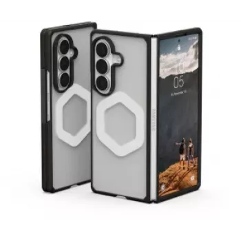 UAG Urban Armor Gear Mouve dėklas su magnetiniu moduliu, skirtas Samsung Galaxy Z Fold8 Ultra - Ice (permatomas) / juodas 214560114343