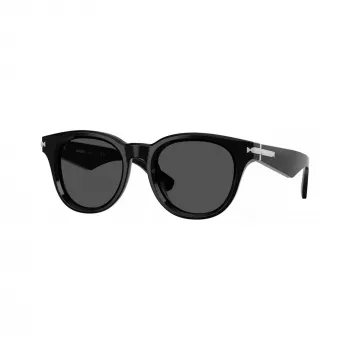 Burberry BE4439F300187 vyriški kvadratiniai acetatiniai saulės akiniai, juodi/tamsiai pilki, 51-21-145 mm